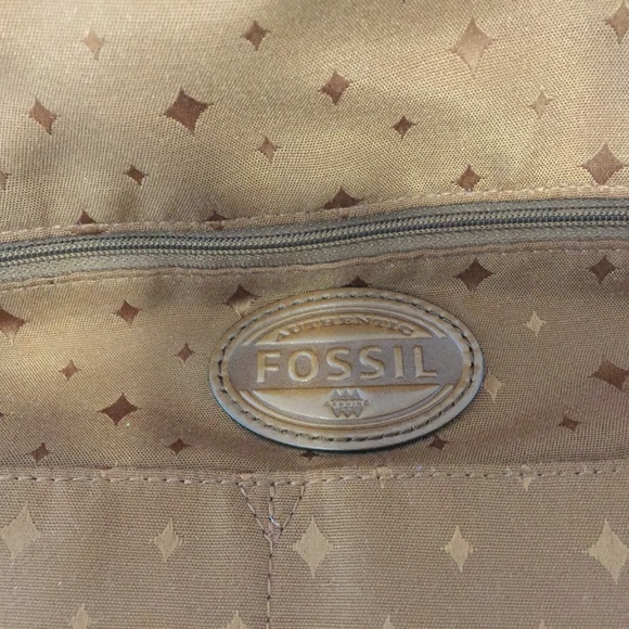 large pink leather Fossil Explorer tote - Picture 5 of 8